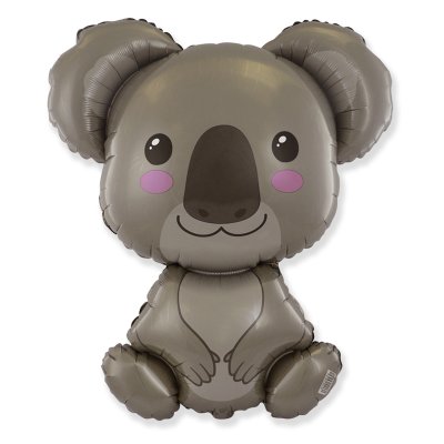 Фольгированный шар мини-фигура "Коала" 14" Flexmetal Фольгированный шар мини-фигура "Коала" 14" Flexmetal