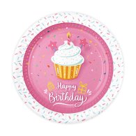 Набор тарелок "Happy Birthday" кексик 10 шт