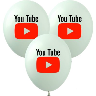 Латексные шарики "YouTube" YT-1 ArtShow 