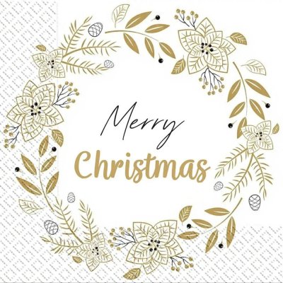 Серветки "Merry Christmas" 33х33 см 18 шт