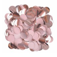 Конфетти "Кружочки" 12 мм розовое золото  