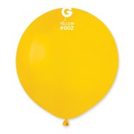 Латексный шарик 19" пастель без полос 02 желтый Gemar