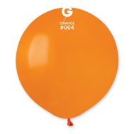 Латексный шарик 19" пастель без полос 04 оранжевый Gemar