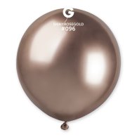 Латексна кулька 19" хром 96 рожеве золото 1 шт Gemar