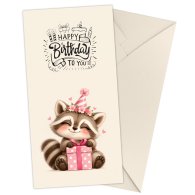 Конверт для грошей "Happy birthday" єнотик Конверт для грошей "Happy birthday" єнотик