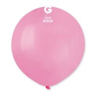 Латексный шарик 19" пастель без полос 06 розовый Gemar