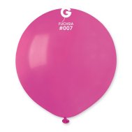 Латексный шарик 19" пастель без полос 07 фуксия Gemar