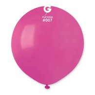 Латексный шарик 19" пастель без полос 07 фуксия Gemar