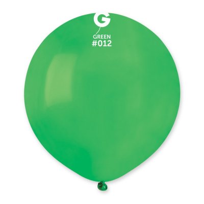 Латексный шарик 19" пастель без полос 12 зеленый Gemar
