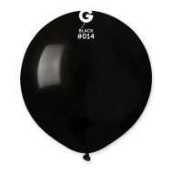 Латексный шарик 19" пастель без полос 14 черный Gemar