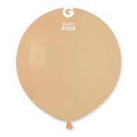 Латексна кулька 19" пастель без смуг 69 тілесний Gemar