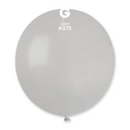 Латексный шарик 19" пастель без полос 70 серый Gemar