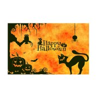 Плакат для праздника "Halloween" коты 75х120 см