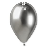 Латексні кульки 13" хром 89 срібло Gemar