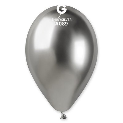 Латексні кульки 13" хром 89 срібло Gemar