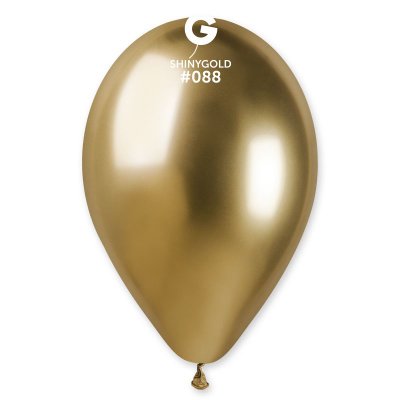 Латексные шарики 13" хром 88 золото Gemar