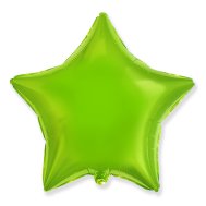 Фольгированный шар звезда лайм 18" 301500VEL Flexmetal