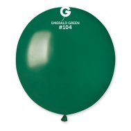 Латексный шарик 19" пастель без полос 104 изумрудный Gemar