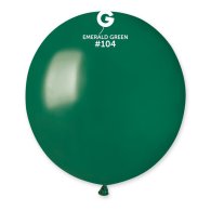 Латексный шарик 19" пастель без полос 104 изумрудный Gemar