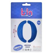 Фольгированный шар цифра "0" royal blue сатин 30" Balun в упаковке 