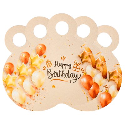 Медальки "Happy Birthday" шарики 10 шт 