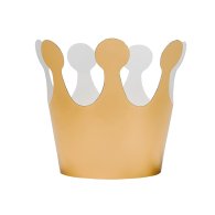 Корона паперова  на резинці золота 5 шт