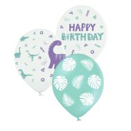 Латексные шарики "Happy Birthday dino" Belbal 