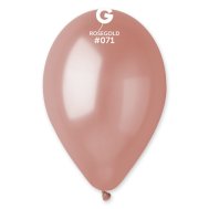 Латексные шарики 11" металлик 71 розовое золото Gemar 