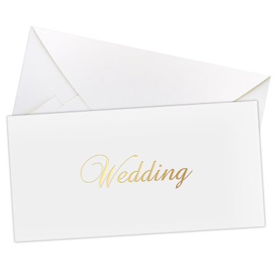Конверт для грошей "Wedding" золоте тиснення Конверт для грошей "Wedding" золоте тиснення