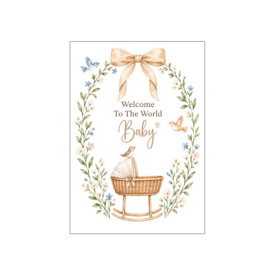 Міні-листівки "Welcome Baby" 10 шт Міні-листівки "Welcome Baby" 10 шт