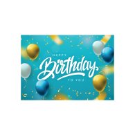 Мини-открытки "Happy Birthday to you" 10 шт