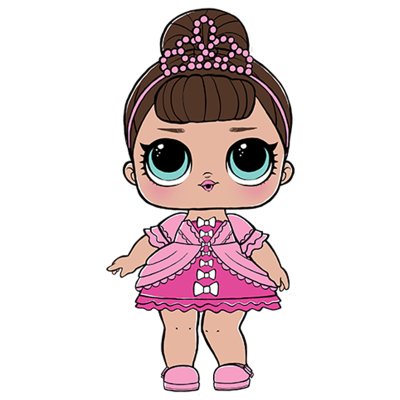 Наклейка на коробку "LOL Fancy" 46х23 см