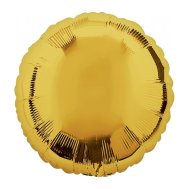 Фольгированный шар круг золото 18" Китай