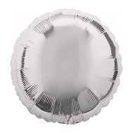 Фольгированный шар круг серебро 18" Китай
