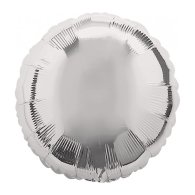 Фольгированный шар круг серебро 18" Китай