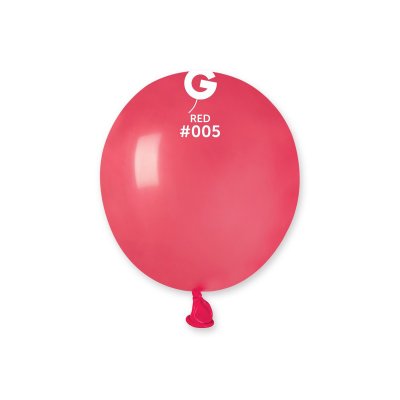 Латексные шарики 3" пастель 05 красный Gemar 