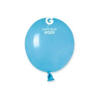 Латексные шарики 3" пастель 09 светло-голубой Gemar 