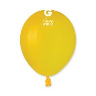 Латексні кульки 5" пастель 02 жовтий Gemar