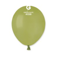 Латексные шарики 5" пастель 98 оливковый 100шт/уп Gemar 