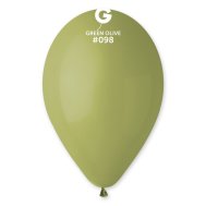 Латексные шарики 10" пастель 98 оливковый Gemar 