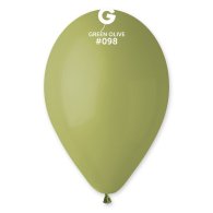 Латексные шарики 10" пастель 98 оливковый Gemar 