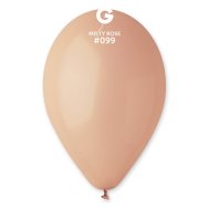 Латексные шарики 10" пастель 99 туманный розовый Gemar 