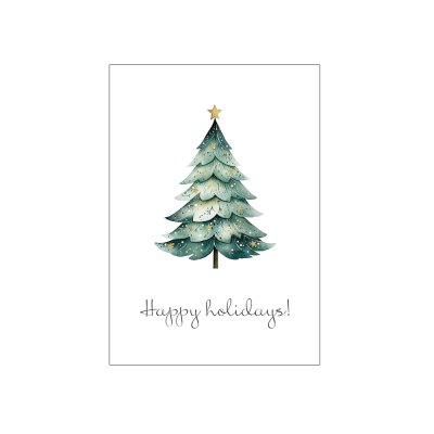 Міні-листівки "Happy holidays" 10 шт