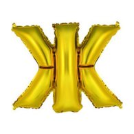 Фольгированный шар-буква "Ж" золото 14" Китай Фольгированный шар-буква "Ж" золото 14" Китай