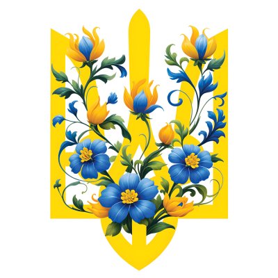 Ростовая фигура "Герб с цветами" 80х55 см