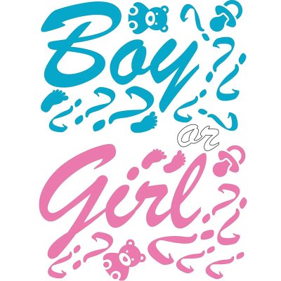 Напис на оракалі для куль "Boy or Girl"