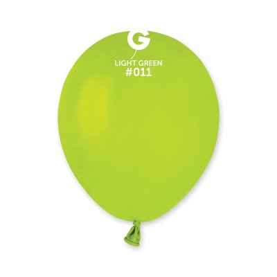 Латексные шарики 5" пастель 11 салатовый Gemar