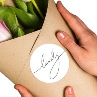 Набір стікерів "Lovely" 5 см 10 шт