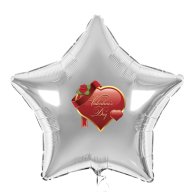 Наклейка на фольгированный шар 18" "Valentine’s Day-2" 12х12 см 
