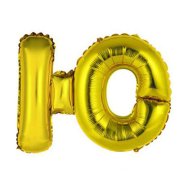 Фольгированный шар-буква "Ю" золото 14" Китай Фольгированный шар-буква "Ю" золото 14" Китай